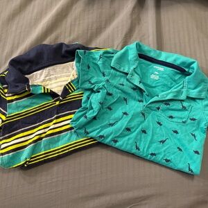Simple Kids Teal and Navy Polo Shirts